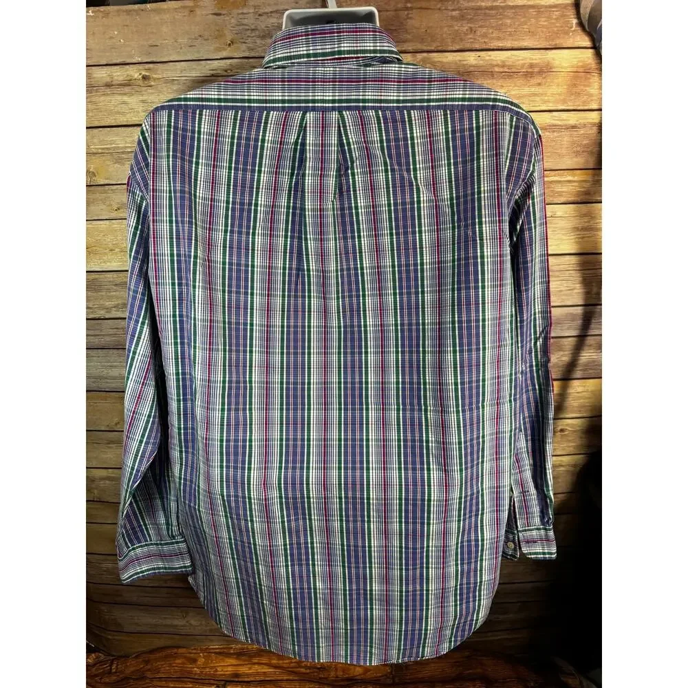 Polo Ralph Lauren Blake Long Sleeve Button Down Shirt Size Large Cotton